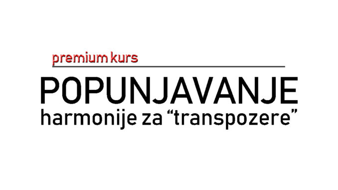 popunjavanje harmonije za transpozere